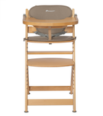 Bebeconfort Timba Evolutive Wooden High Chair - Natural Wood / Beige