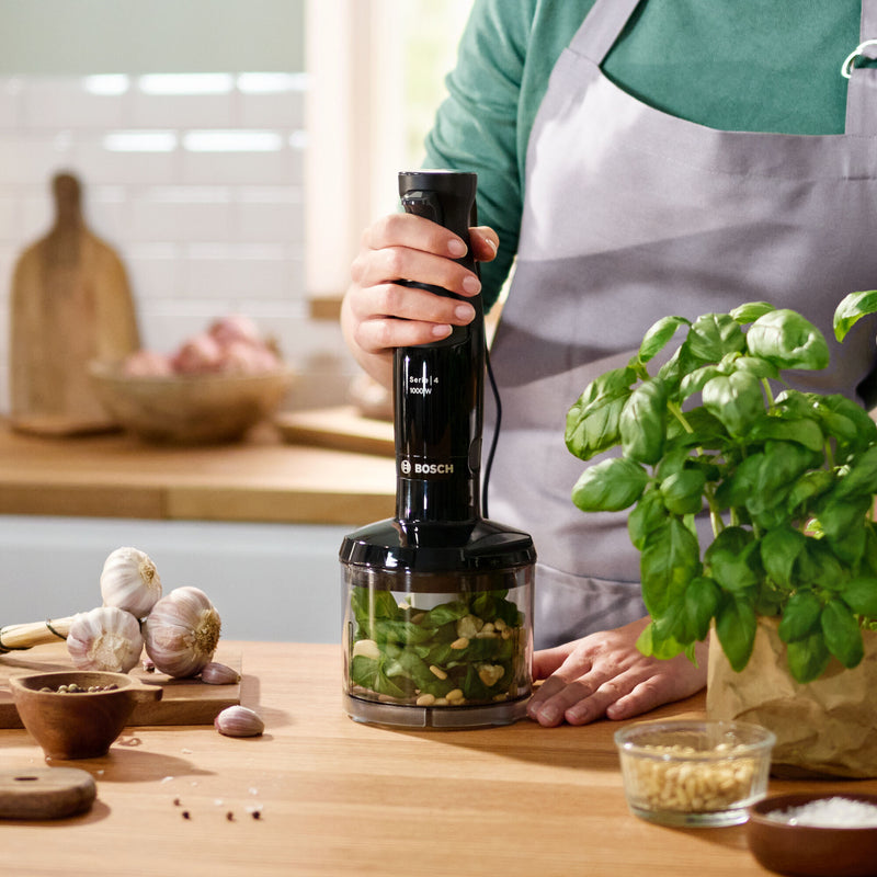 MSM4B624 Series 4, Hand blender, ErgoMaster, 1000 W, Black, anthracite