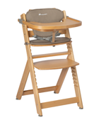 Bebeconfort Timba Evolutive Wooden High Chair - Natural Wood / Beige