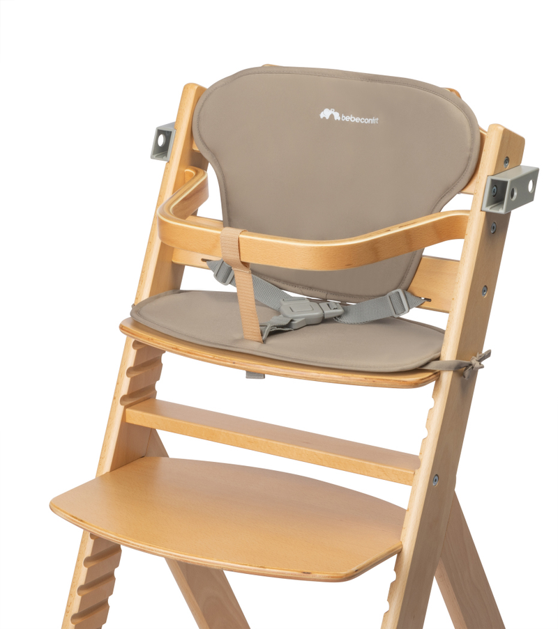 Bebeconfort Timba Evolutive Wooden High Chair - Natural Wood / Beige