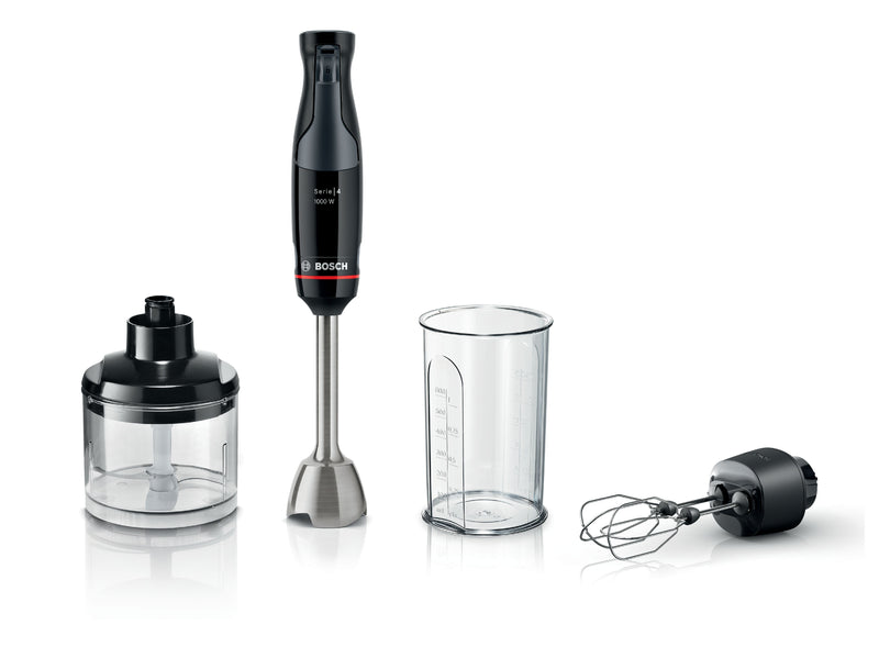 MSM4B624 Series 4, Hand blender, ErgoMaster, 1000 W, Black, anthracite
