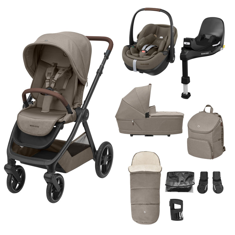 Maxi-Cosi Oxford 9-Piece Premium Bundle - Twillic Truffle (UK)