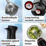 MSM4B624 Series 4, Hand blender, ErgoMaster, 1000 W, Black, anthracite