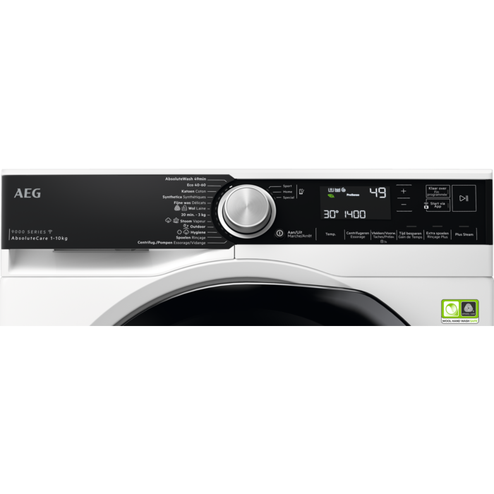 AEG LR97C168 9000 Serie AbsoluteCare® Wasmachine Voorlader 10kg