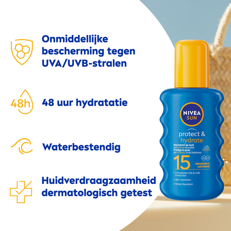 NIVEA SUN Protect & Hydrate Spray SPF15