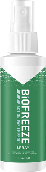 Biofreeze - Spray Action par le Froid - Soulage les douleurs musculaires et articulaires - 118ml