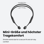 SHOKZ OpenRun Mini, Open-Ear Sport-Kopfhörer Schwarz